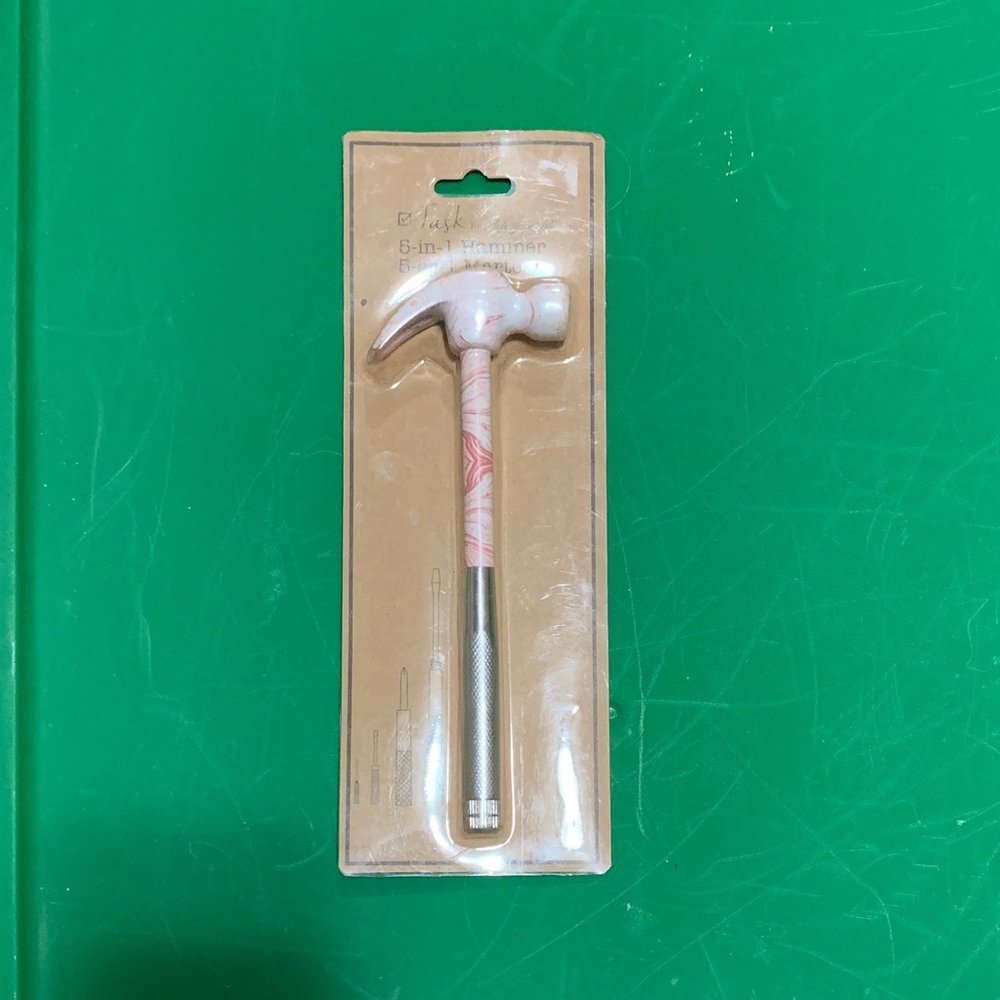 Lady Jayne- Pink Patterned 5 in 1 Hammer 🆕🔨🪛🩷